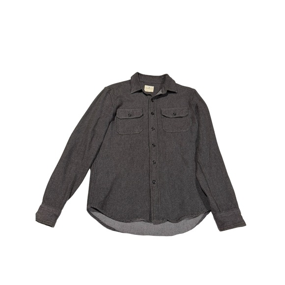 American Eagle Outfitters Other - American Eagle Outfitters Mens Small Gray White Striped Button Down Shirt Cotton